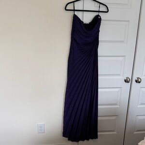 A.L.C. Strapless Dress in Deep Purple